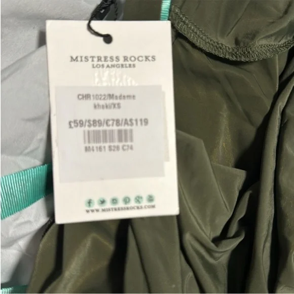 Mistress Rocks Madame Drape Back Slinky Dress - Picture 14 of 15